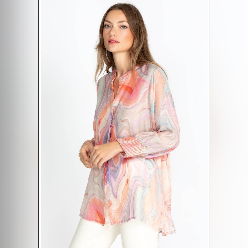 Johnny Was Sz Xs Multi Color Laguna Vesper Voyage… - image 3